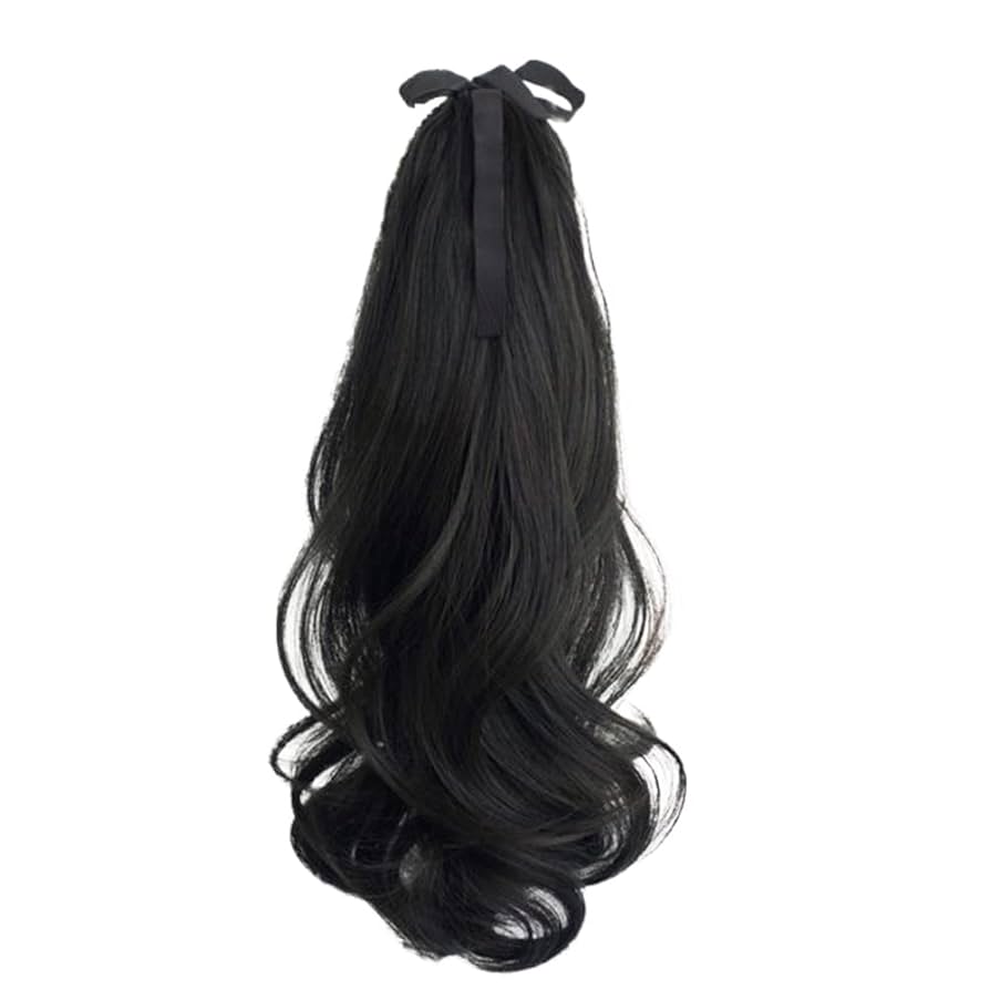 黒ロングウィッグ Amazon.co.jp: ウィッグ ポニーテール ロング pmyka010 one size